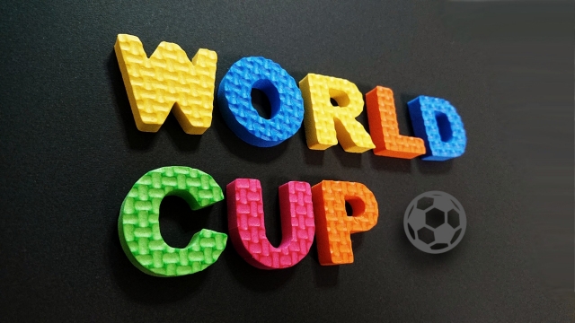 ワールドカップのブロック文字